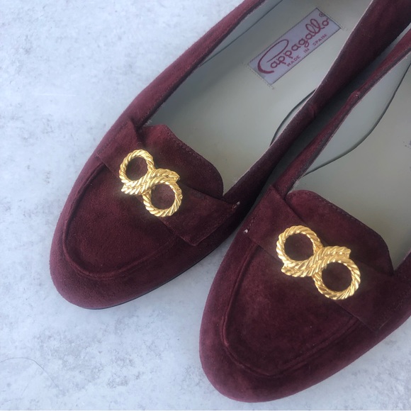 🌼 Pappagallo Vintage Suede Leather Flat Loafers 9 - Picture 3 of 10